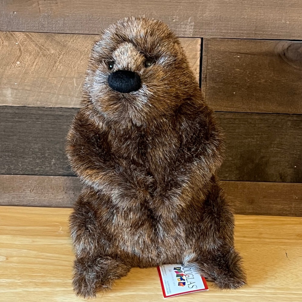 Douglas Cuddle Toys Chuckwood Groundhog Plush 11" Stuffed Animal Woodchuck NWT
